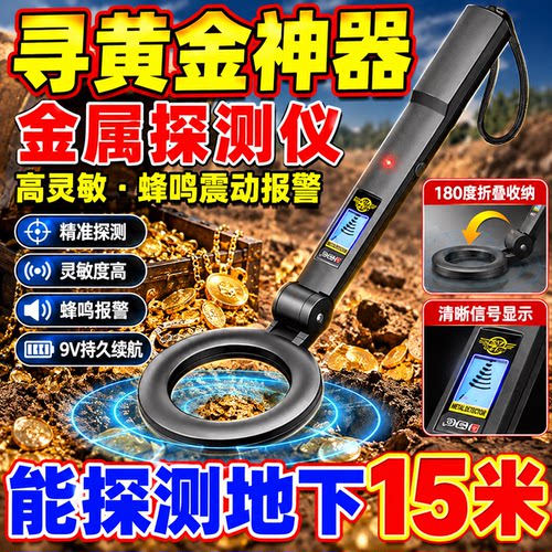 地下寻宝金属探测器德国进口高精度找黄金银铜排除铝铁能探10米深