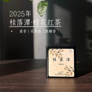 2025年桂落潭桂花红茶蜜香花果香焦糖桂花茶政和红茶花香果甜茶叶
