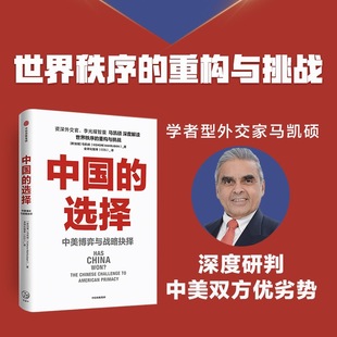 中国的选择 中美博弈与战略抉择 马凯硕著 剖析中美两国在经济政治外交多个层面的优劣势阐述中美战略抉择 中信