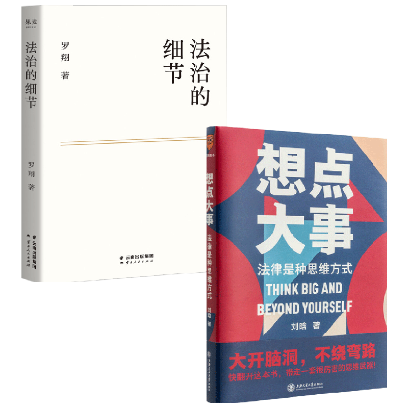 想点大事:法律是种思维方式+法治的细节 罗翔等 著 法学