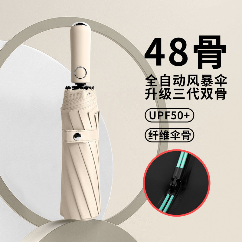 雨伞ins小众便携女孩专用超大自动长柄晴雨伞上学加厚高颜值,住宅家具,四头伞,淘宝优惠券,粉丝福利购,淘宝优惠卷