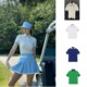 T恤拼色时尚 GFORE高尔夫女装 折扣 潮流上衣多色韩国代购 23夏薄短袖