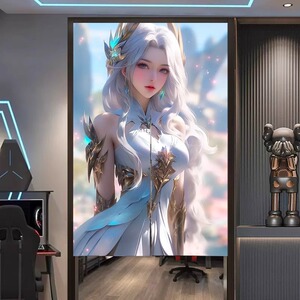 网吧门帘定制网咖包间遮挡帘免打孔个性潮流电竞房游戏馆装饰半帘