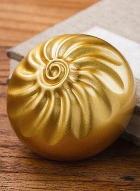 黄铜蒸蒸日上小福包桌面书房装饰品包子摆件创意高级感招财办公室