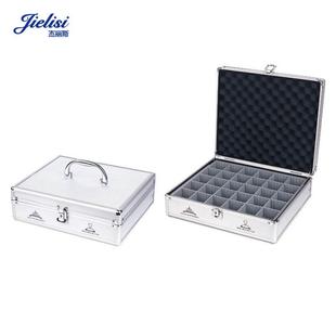 杰丽斯印章箱7103大号印章盒印章收纳箱印章保管箱印章盒子收纳印