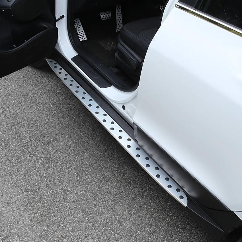 新老北京现代ix35原厂带裙边外侧脚踏板ix25胜达ix45越野迎宾踏板