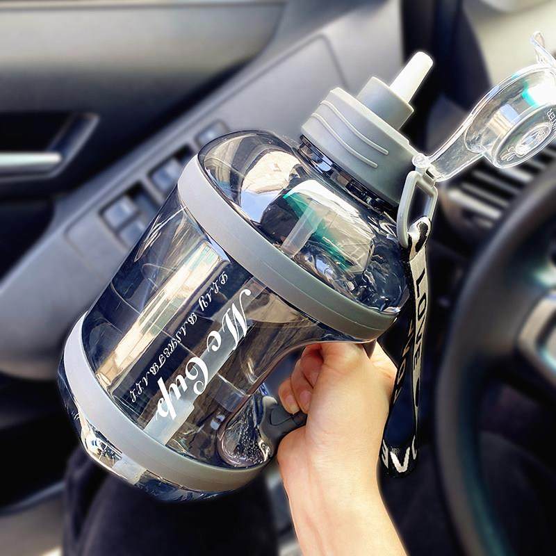 防烫手柄大容量吨桶吨水壶户外运动水杯便携防摔太空杯耐高温塑料