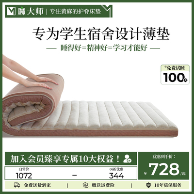 麻大师学生宿舍寝室单人床垫3D内材软垫卧室租房专用榻榻米垫子