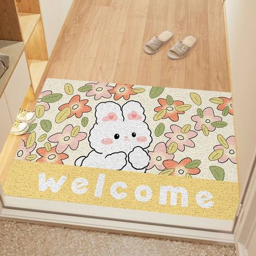 卡通丝圈耐脏除尘蹭脚入户门地垫
