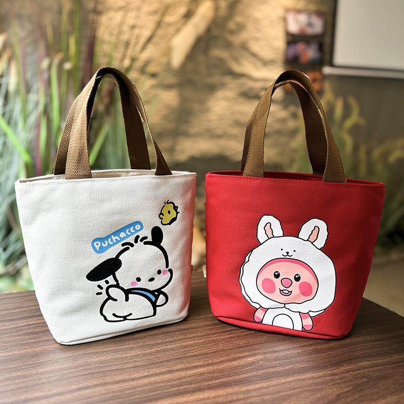 新款帆布手提袋饭盒包便当包上班族手拎通勤包包学生带饭包妈咪包,收纳整理,饭盒袋,淘宝优惠券,粉丝福利购,淘宝优惠卷