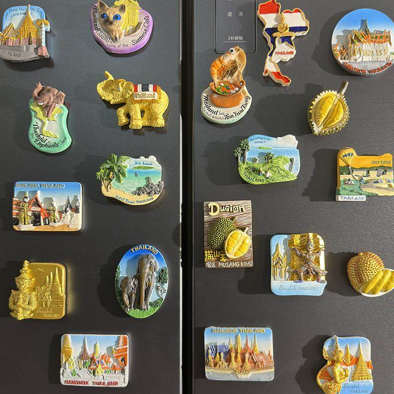 创意冰箱贴泰国旅游2025新款普吉岛3d清迈磁性贴文创装饰品伴手礼,家居饰品,冰箱贴,淘宝优惠券,粉丝福利购,淘宝优惠卷