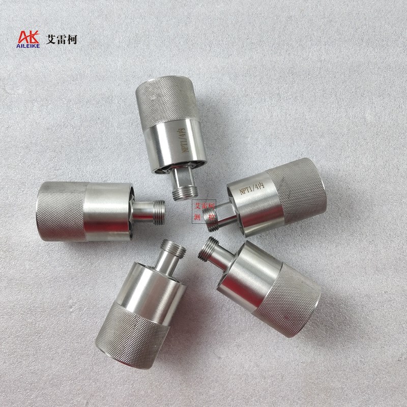 不锈钢快速接头 ALKNKJ-25 滚花快装转接头压力表螺纹活接头