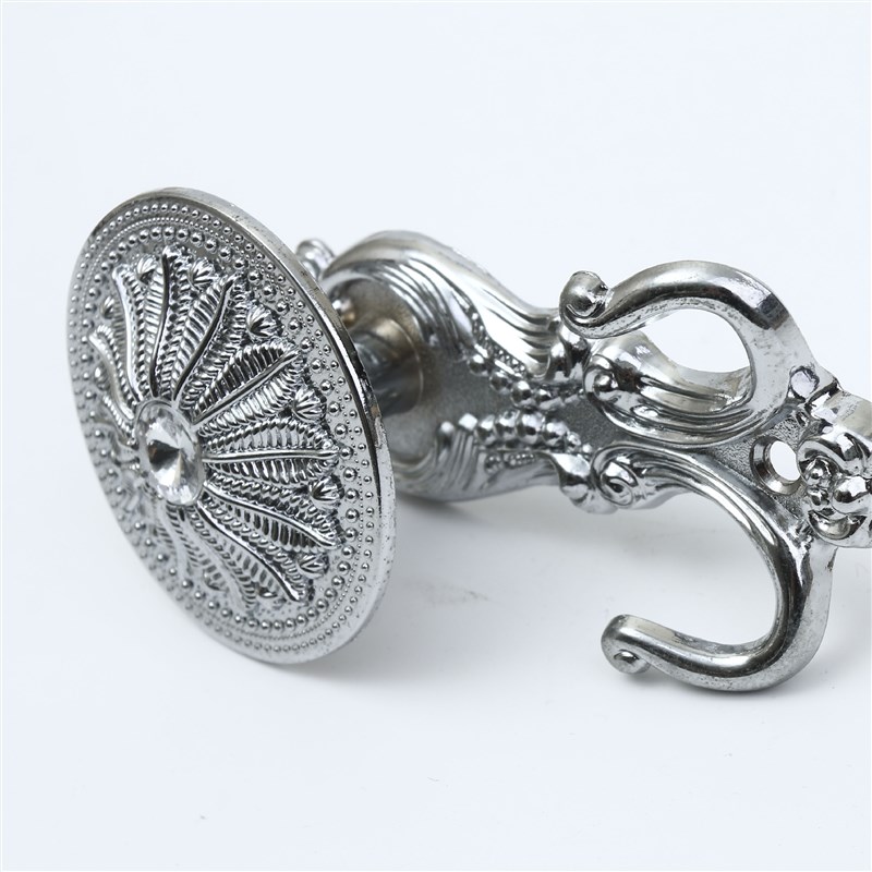 窗帘配件 欧式窗帘挂钩锌合金材质 一对装房间卧室装饰窗帘墙钩