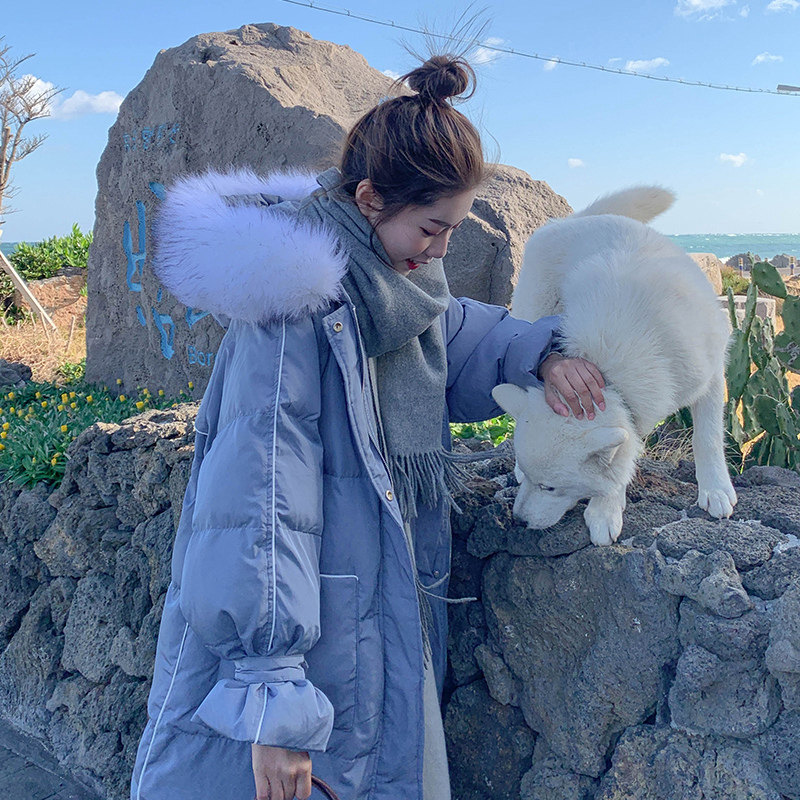 宽松面包服冬季棉衣女2021新款韩版学生中长版羽绒棉服加厚外套潮