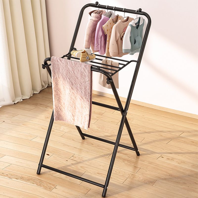 晾衣架落地家用宿舍折叠卧室衣帽架简易室内挂衣服架子飘窗凉衣架