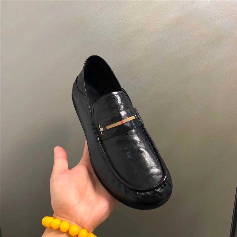 纯皮男鞋2024新款潮流真皮豆豆鞋男日常舒适驾车一脚蹬休闲皮鞋潮,流行男鞋,乐福鞋（豆豆鞋）,淘宝优惠券,粉丝福利购,淘宝优惠卷