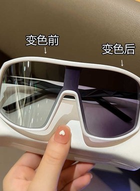 日夜两用变色墨镜骑行眼镜女自行车男夜骑防风沙防灰尘防虫护目镜
