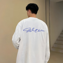 WE11DONE TRACK潮牌美式宽松WELLDONE重磅打底衫长袖T恤男女秋冬