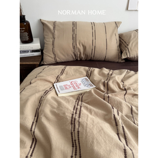 弗伦罗萨的落日/复古纯棉床上四件套全棉秋冬床单被套美拉德床品