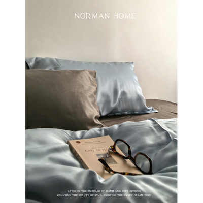 复古夏季凉感天丝三四件套