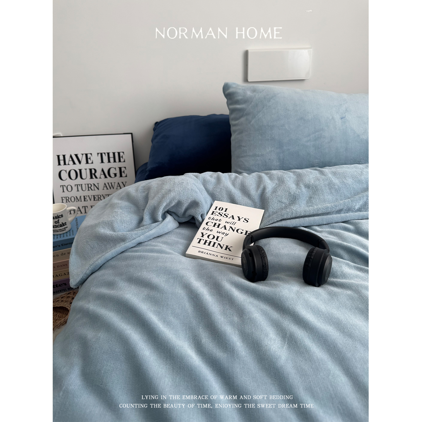 冬季牛奶绒防静电加厚四件套