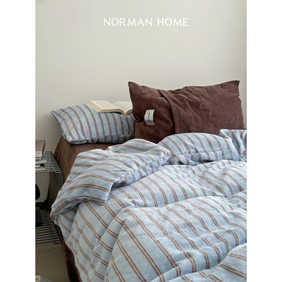 复古秋冬季厚牛奶绒防静电四件套