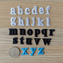 新款 饰品 26个英文字母补丁贴小号刺绣小写英文字母布贴衣服包包装