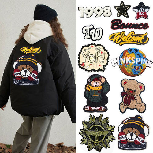 大号补丁贴羽绒服破洞修补贴卡通