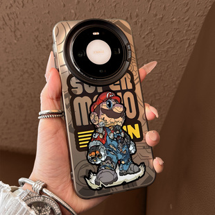 适用于华为amte80手机壳新款mate80promax全包防摔mate70机械马里奥mate60pro创意mt50男mate40pro卡通高级感