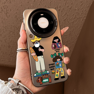 适用于华为mate80手机壳新款mate80promax全包防摔mate70卡通插画人物mate60pro外壳创意个性可爱时尚网红pro