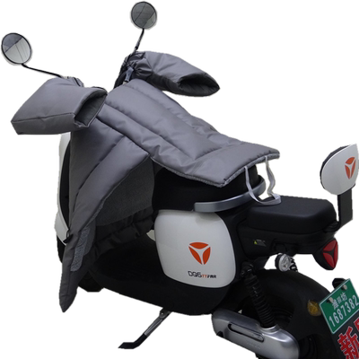 分体可折叠皮革电动车挡风被被