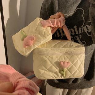 化妆包便携式小轻便款旅行化妆品洗漱包ins护肤品收纳包