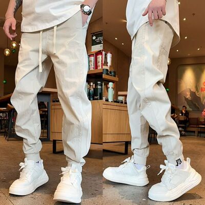 2024春夏新款刺绣百搭宽松束脚裤