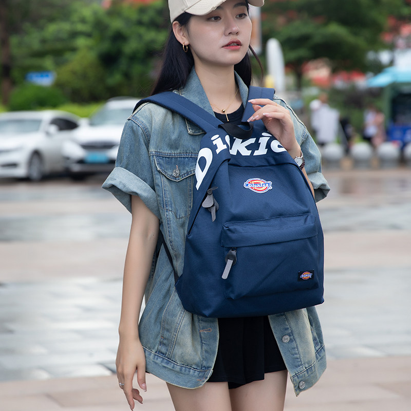 Dickies 刺绣Logo顶部大印花学生书包男女同款电脑背包双肩包多色