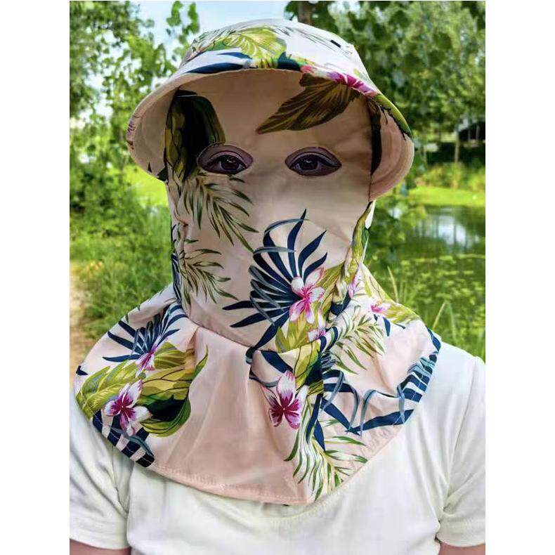 遮阳帽女夏季大帽檐防晒帽新款太阳帽子遮全脸护肩颈下地干活