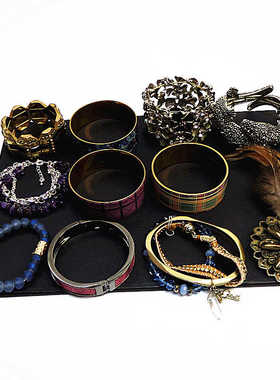 羽毛花朵胸针镀真金铜材质复古女