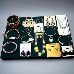 723欧美中古风简约复古孤品设计感宝石耳钉耳环耳夹手链手镯项链