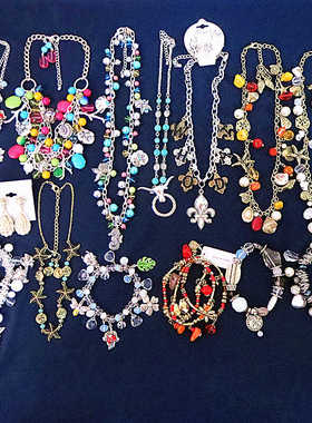 复古鸢尾花颈链天然贝壳女合金