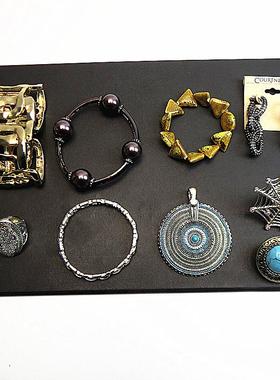 女合金人工宝石欧美孤品手链戒指