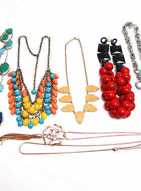 百搭港风彩色珠珠复古金女合金