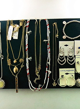 731欧美复古孤品中古重工vintage多层宝石多层耳环耳钉手链项链女