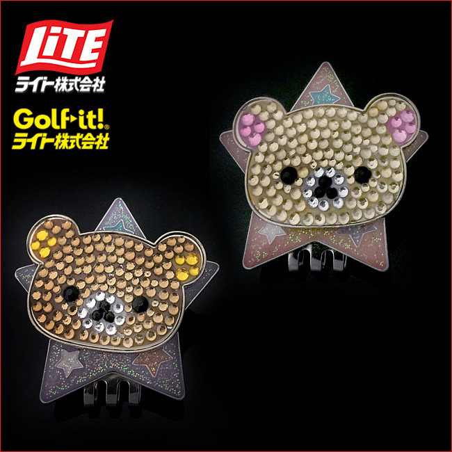 高尔夫球标 小熊mark 日本LITE高尔夫产品  高尔夫辅助用品