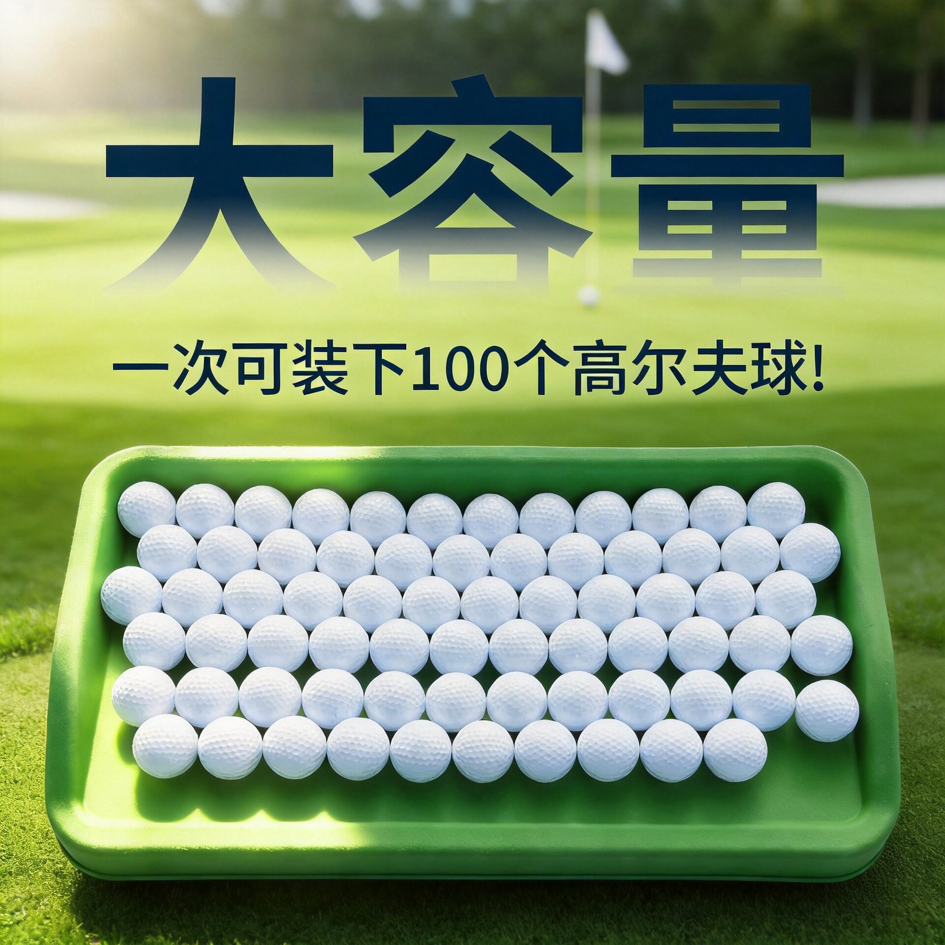 厂家盛世高尔夫发球盒软硅胶装球耐用golf练习用品大容量训练
