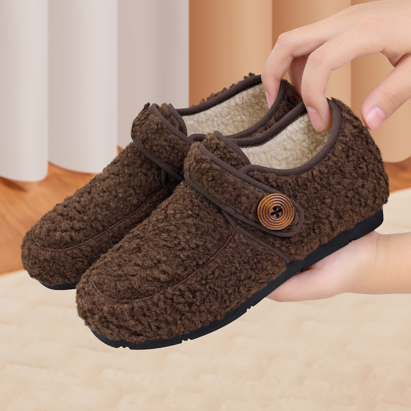 冬季新款加绒保暖老北京棉鞋