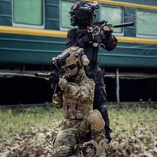 纯棉儿童迷彩服套装男童特种兵户外战术军训服作训服小学生演出服