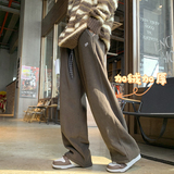 现货直播品质A412-DM49-P50限价78宽松直筒加绒摇粒绒休闲裤，男装卫衣，电商A412