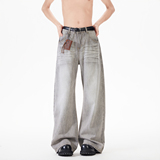 现货A412-DM392-P50限78-烟灰色牛仔裤65棉20.5聚酯纤维14.5粘纤，男装牛仔裤，电商A412