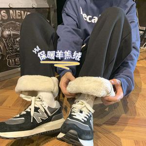 现货直播品质A412-DM47-P53限价78宽松直筒加绒加厚卫裤,男装休闲裤,电商A412