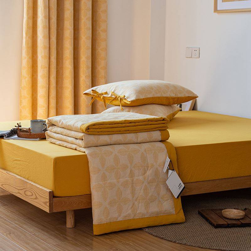 酥软 婴儿级双层纱夏被纯棉空调被学生儿童全棉薄被子可机洗软糯