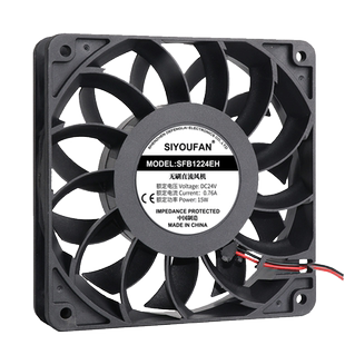 直流DC24V静音345678912厘米工业机床打包机电焊机变频器散热风扇